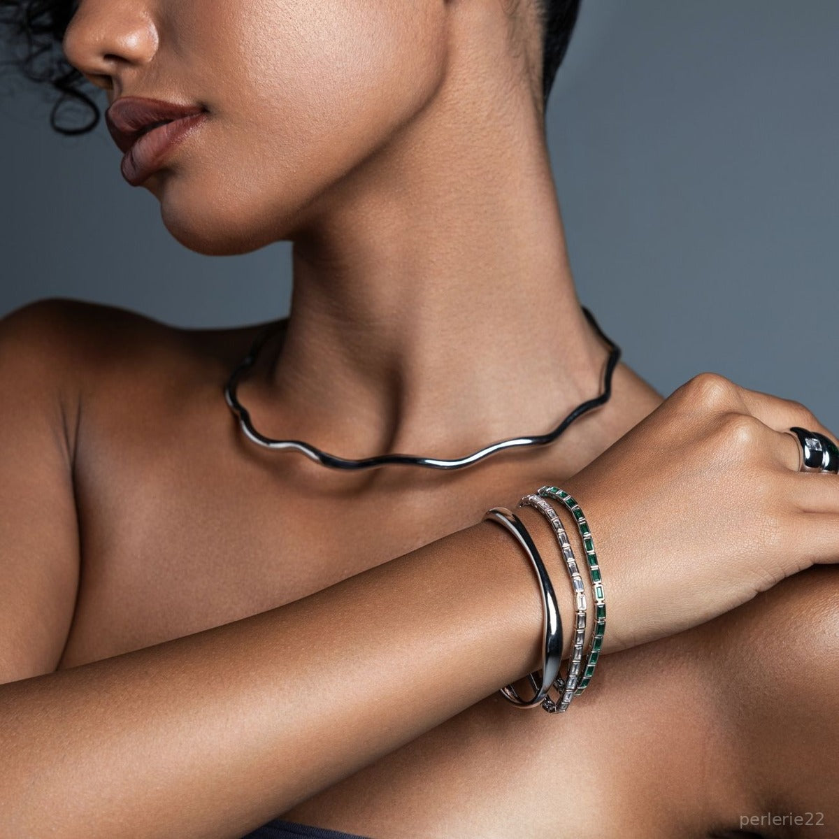 Collier Gio - Collier Laiton Dorure Or 18k | Design Sculptural Moderne