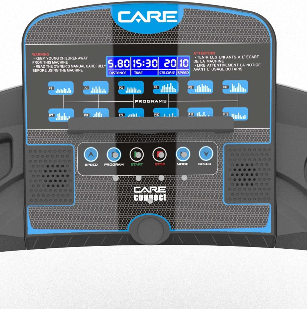 - Tapis de Course connecté -Pliable-Vitesse maximale 14 Km/h- Tapis de Marche Électrique Inclinable et Pliable - 12 programmes d’entraînements -3 inclinaisons