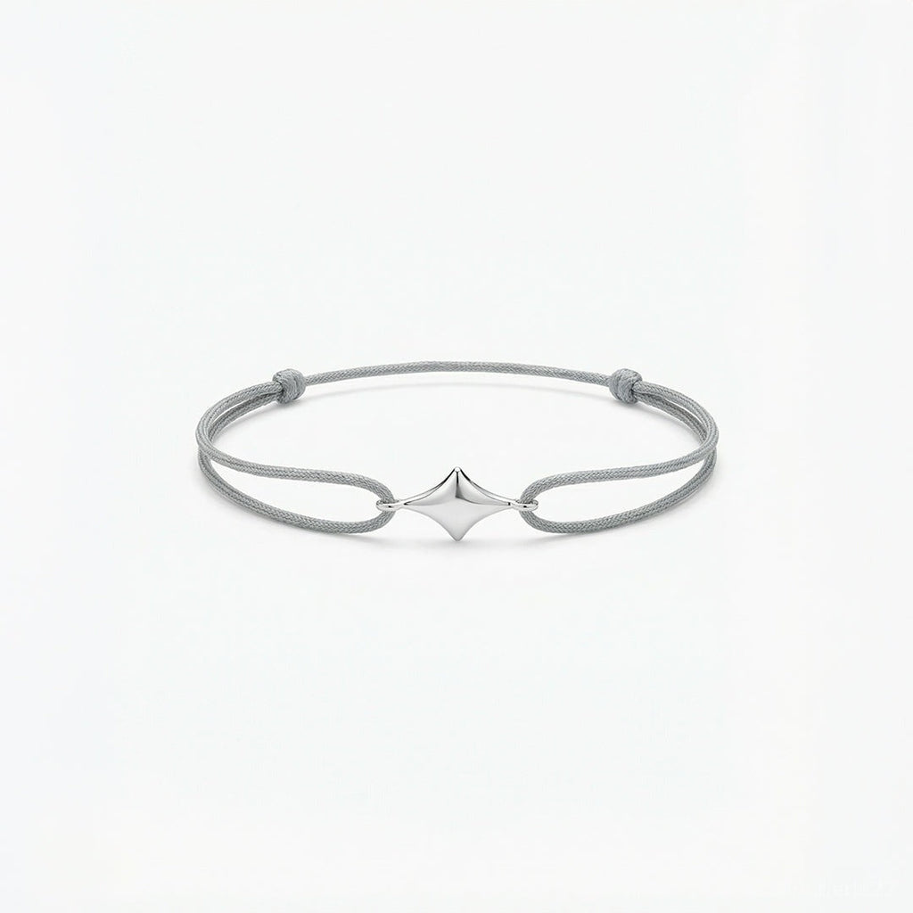 Bracelet Minuit - Bracelet Argent 925 Fil Coloré | Best-seller | Édition Maman